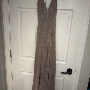 Sparkling Halter Evening Gown